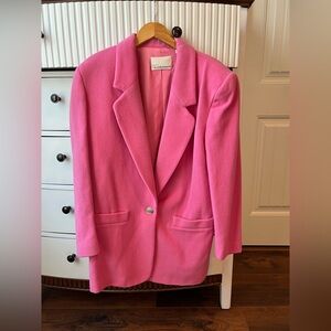 Dana Buchman Pink Women's Lambs Wool Blazer Size 8